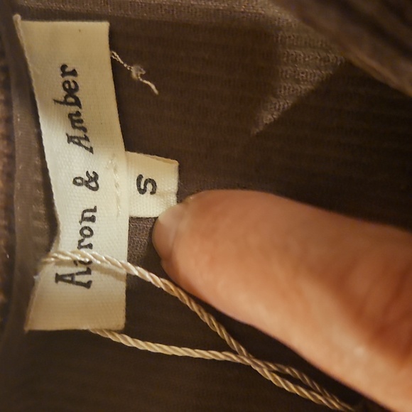 Aeron & Amber Brown Velvet Mini Dress Bow Tie Front Cottagecore Boho S - Picture 2 of 9